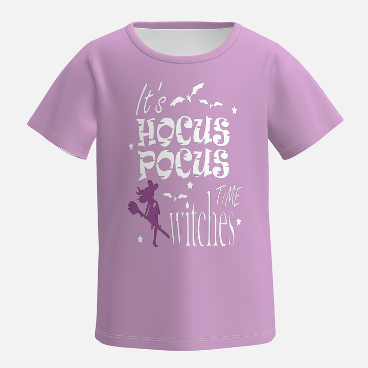Girls Halloween themed printed T-shirt holiday top