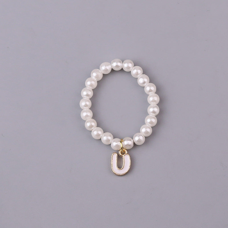 10cm dolls Letter Pearl Necklace dolls accessory