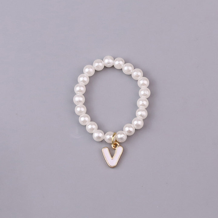 10cm dolls Letter Pearl Necklace dolls accessory
