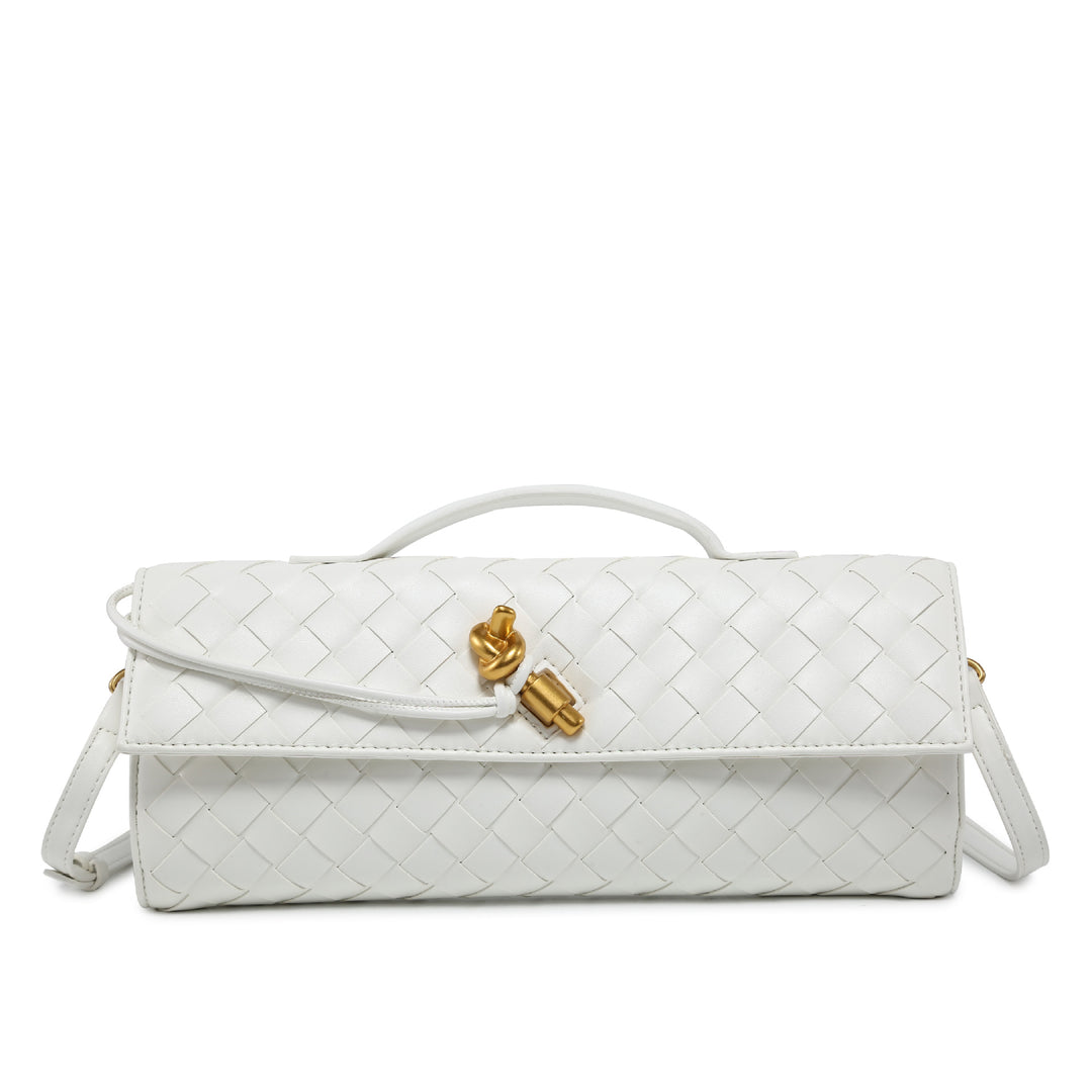 Weave leather clutch Women's Designer Clutch Bags