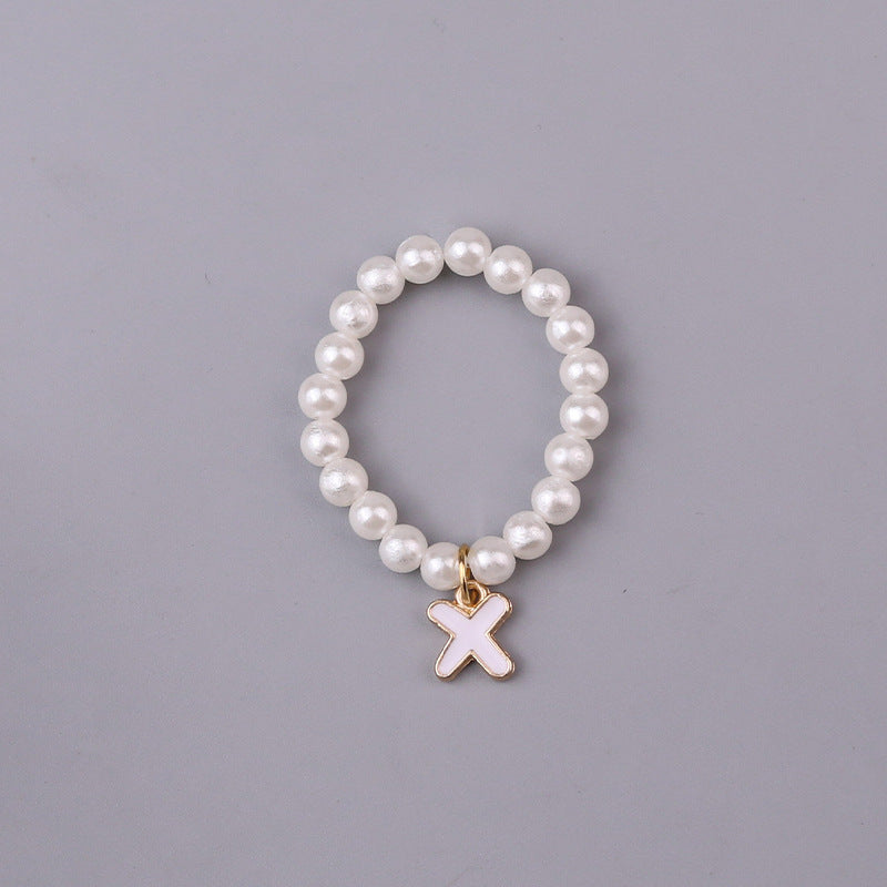 10cm dolls Letter Pearl Necklace dolls accessory