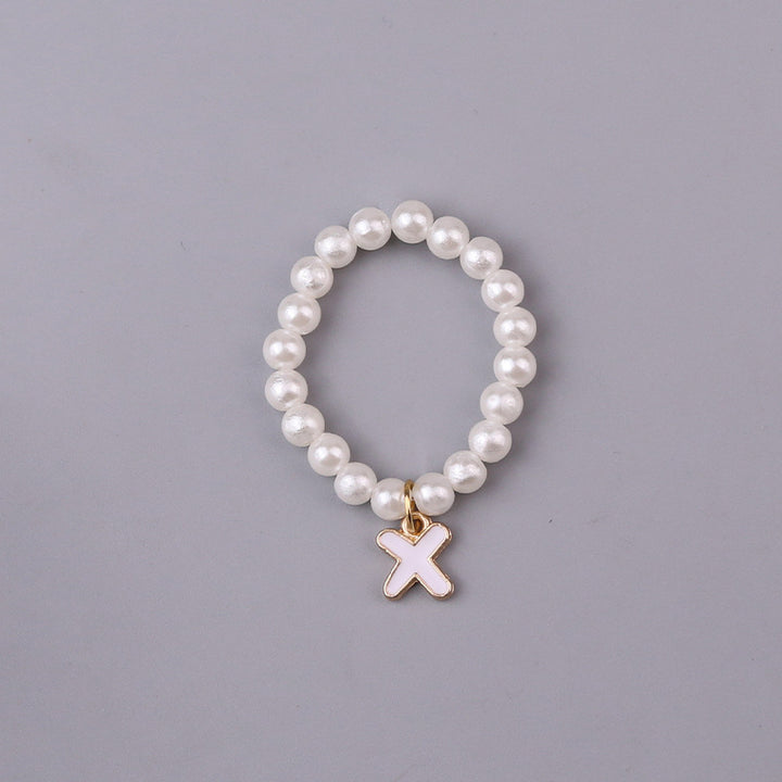 10cm dolls Letter Pearl Necklace dolls accessory