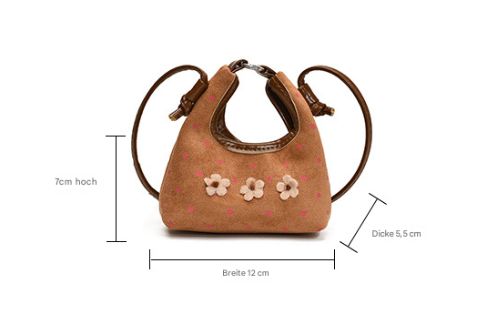 Sweet flower girls handbag polka dot mini crossbody bag