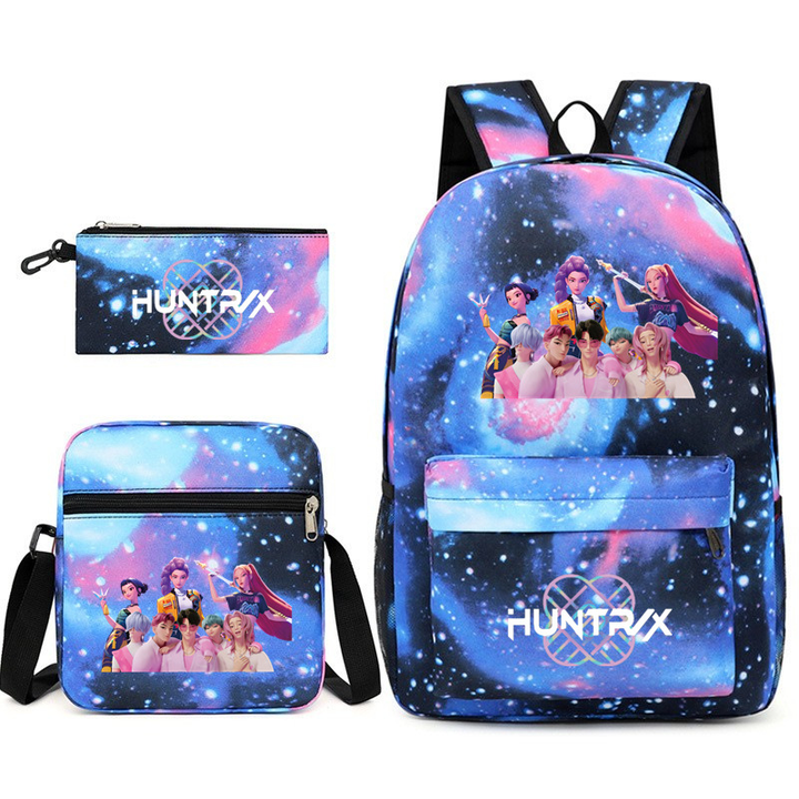 K-pop Witcher Girls Backpack Three-Piece Set