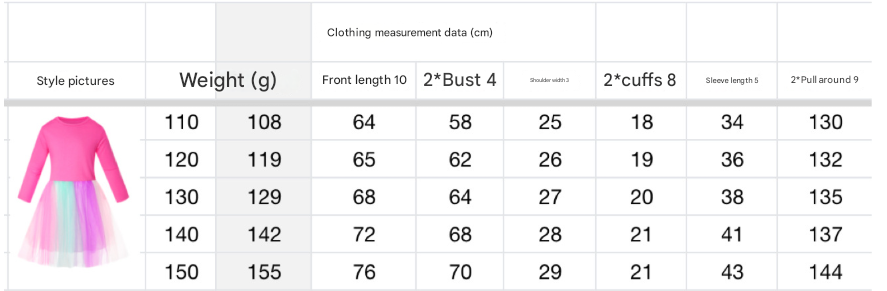 KDH K-pop inspired long sleeve tulle dress for girls