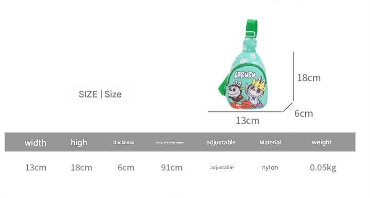 Children's labubu Fanny bag cartoon Labubu crossbody bag coin purse