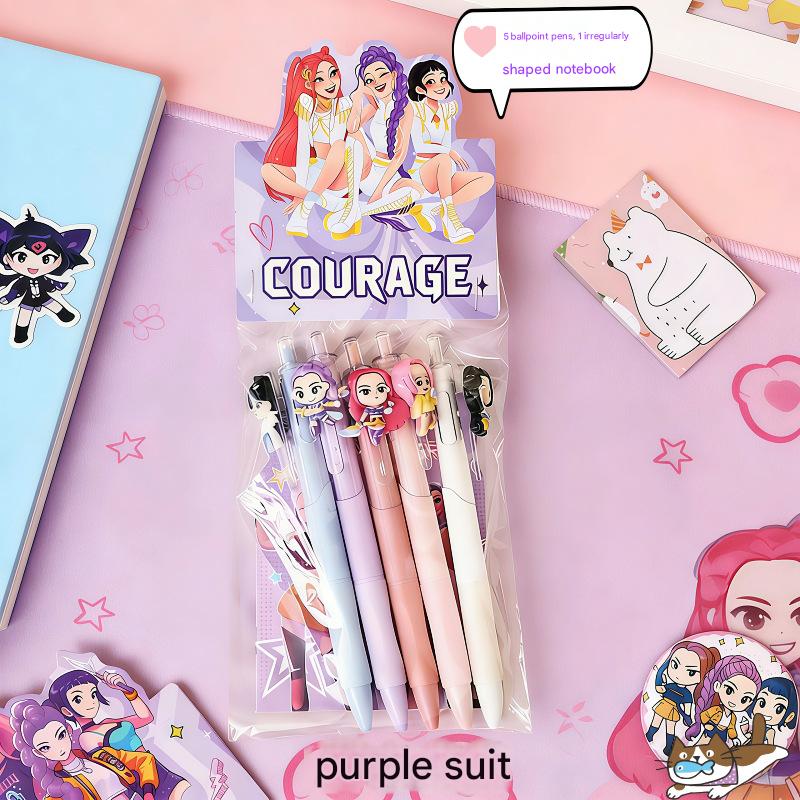 K-pop Girl 6pcs Stationery Set Student Reward Gift