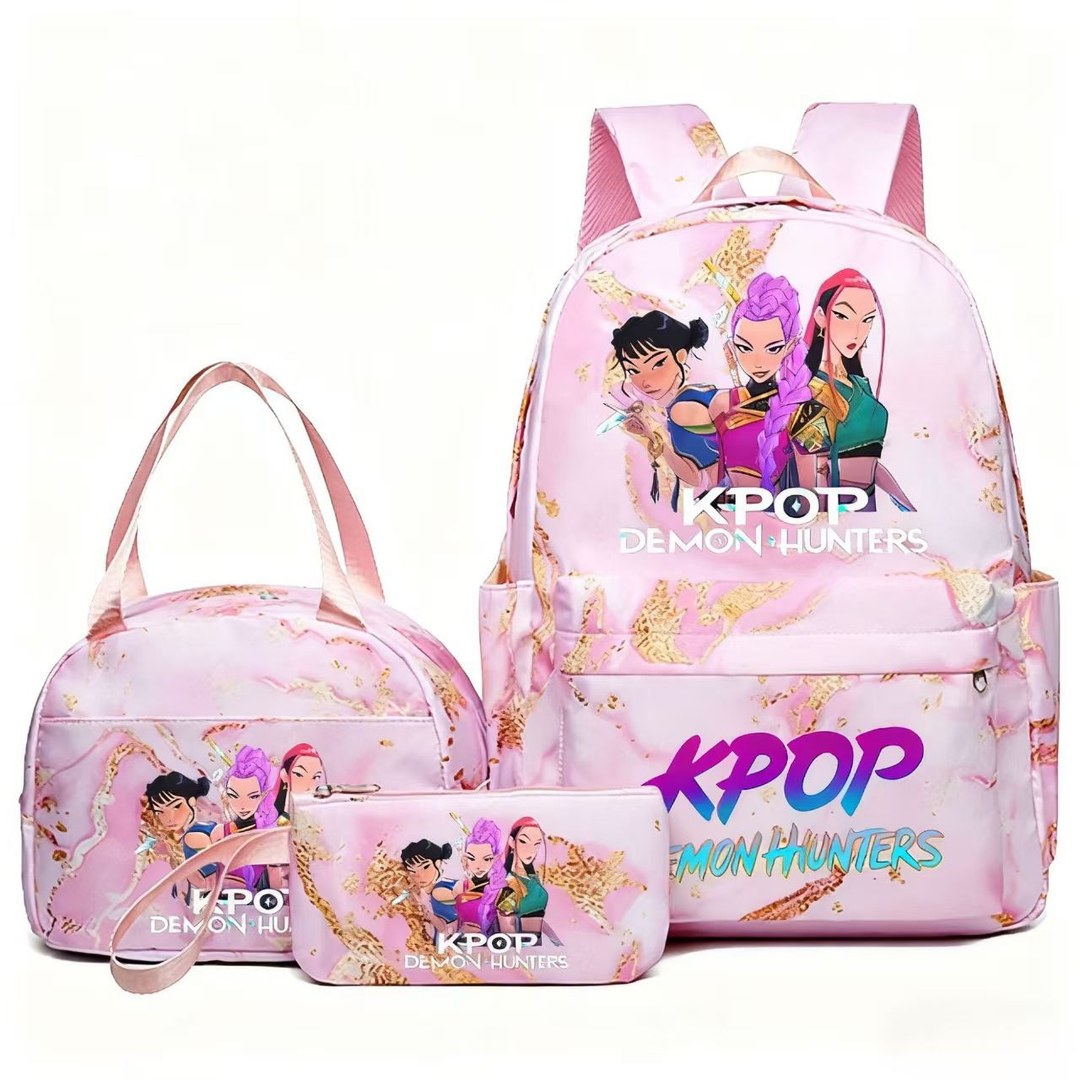 K-pop Witcher Girl Group Backpack Three-Piece Set