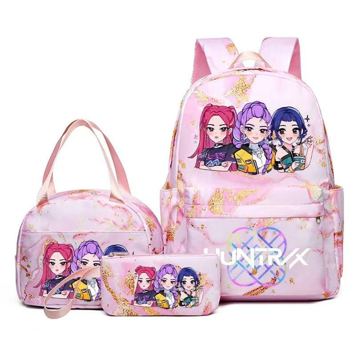 K-pop Witcher Girl Group Backpack Three-Piece Set