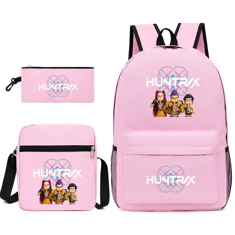 Demon Hunter Girl Group Backpack Three-Piece Set