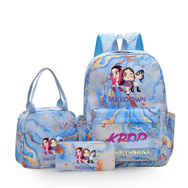 K-pop Witcher Girl Group Backpack Three-Piece Set