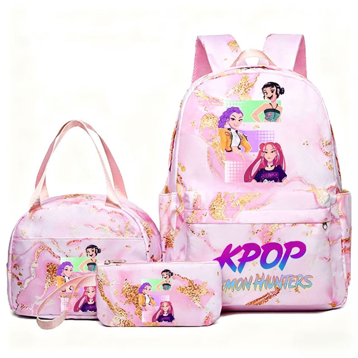 K-pop Witcher Girl Group Backpack Three-Piece Set