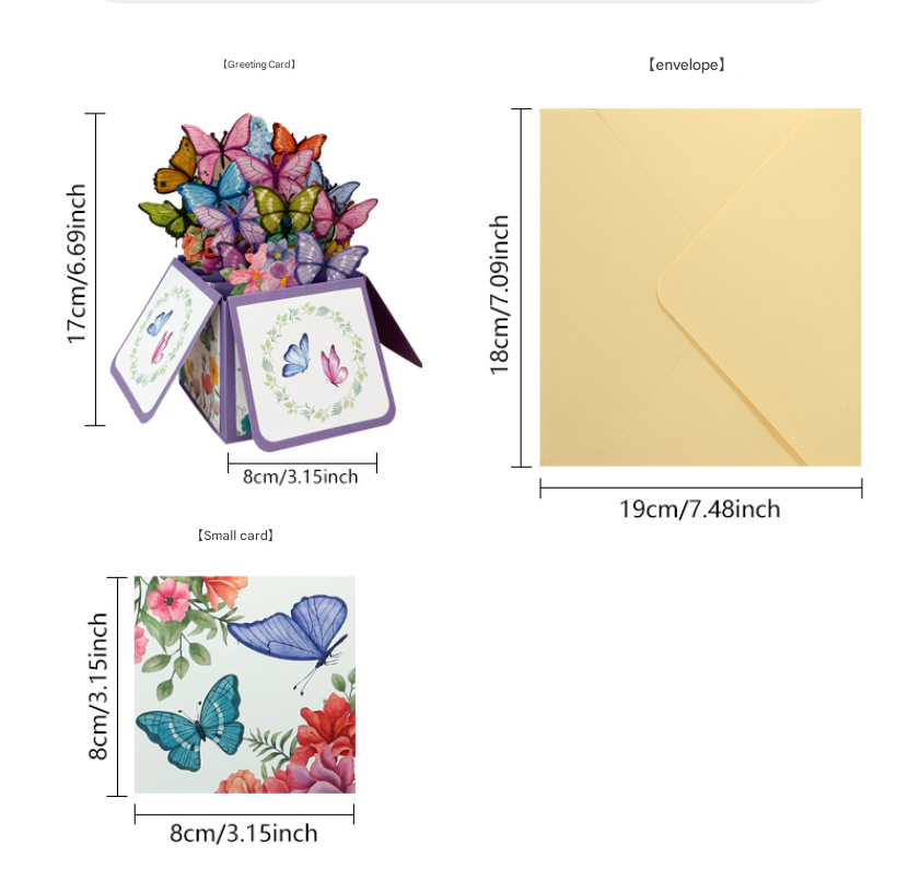 3D DIY gift box greeting card for teachers Mother's Day