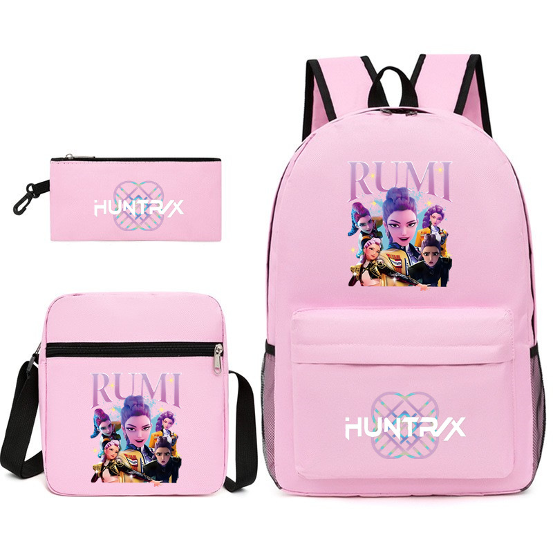 Demon Hunter Girl Group Backpack Three-Piece Set
