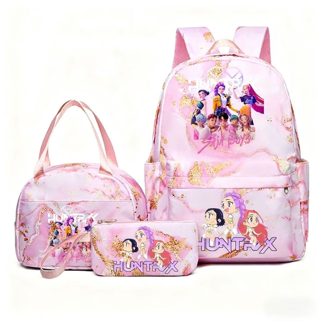 K-pop Witcher Girl Group Backpack Three-Piece Set