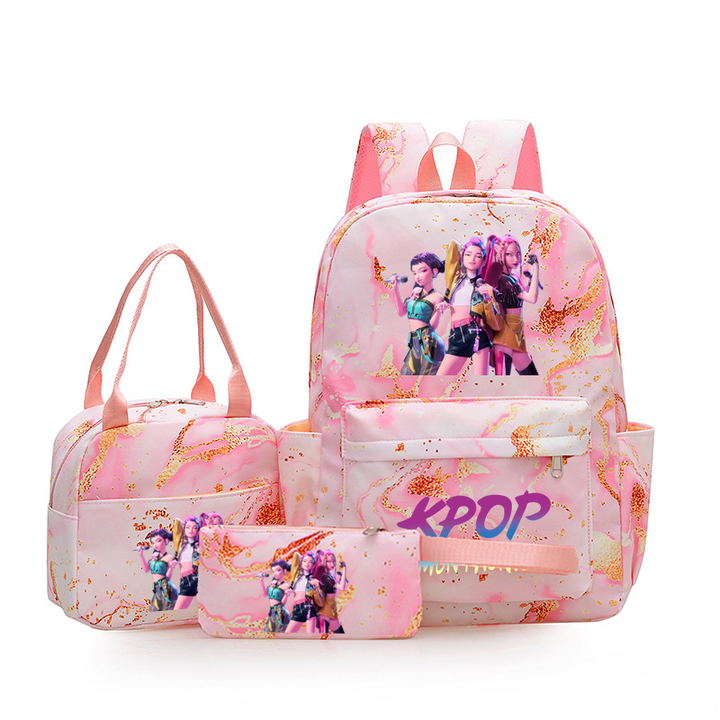 K-pop Witcher Girl Group Backpack Three-Piece Set