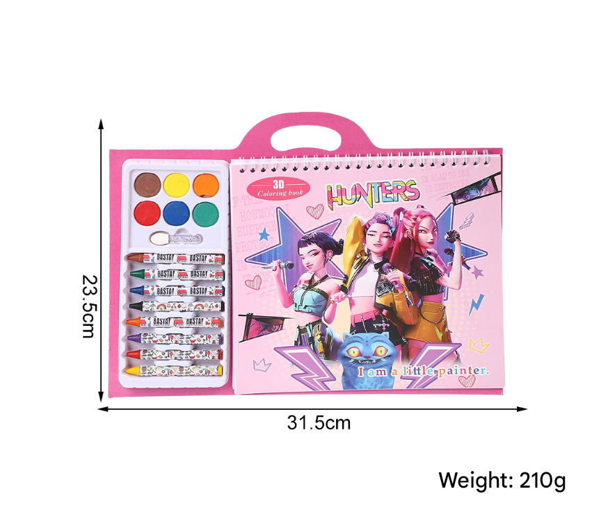 KDH K-pop inspired coloring book