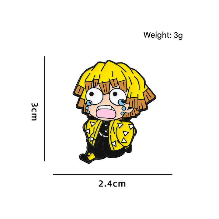 Demon Slayer: Kimetsu no Yaiba characters brooch badge