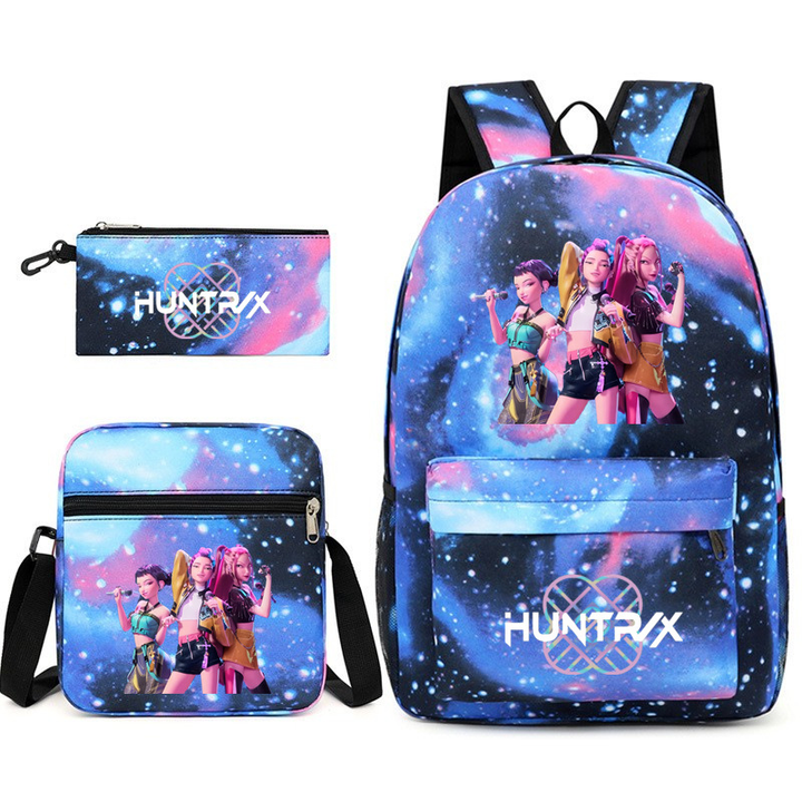 K-pop Witcher Girls Backpack Three-Piece Set