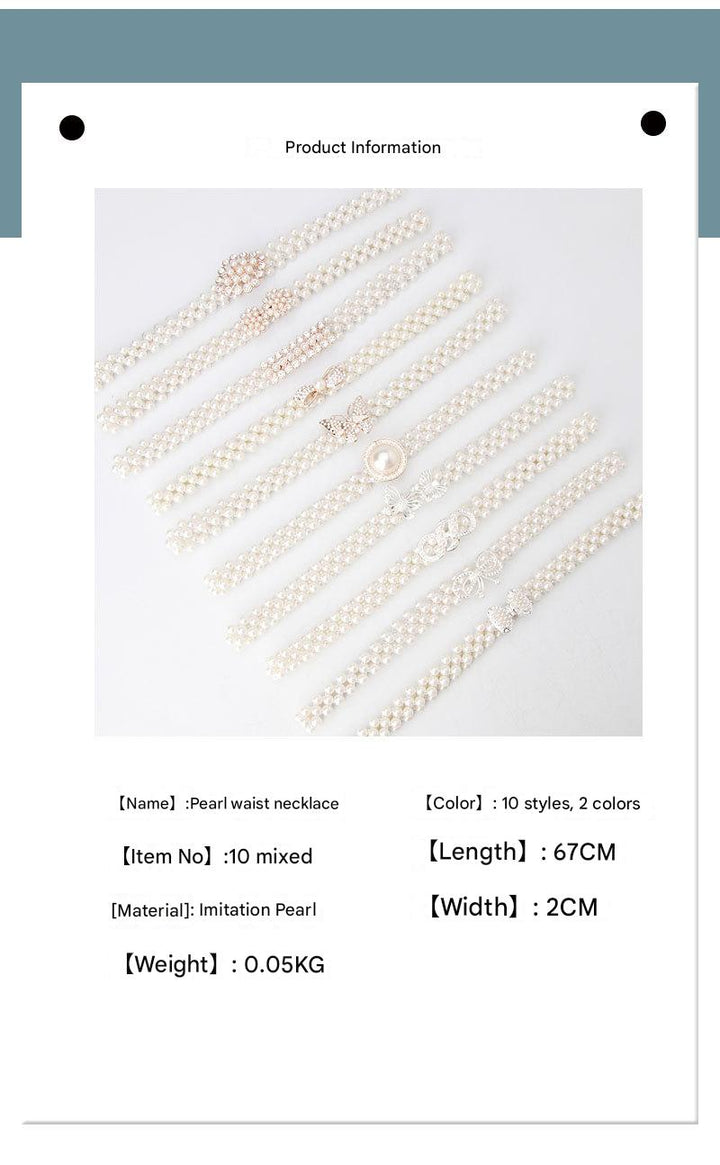 Women's Pearl Elastic Belt