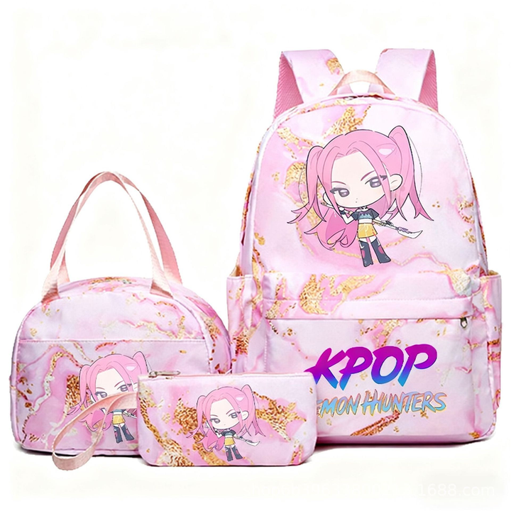 K-pop Witcher Girl Group Backpack Three-Piece Set