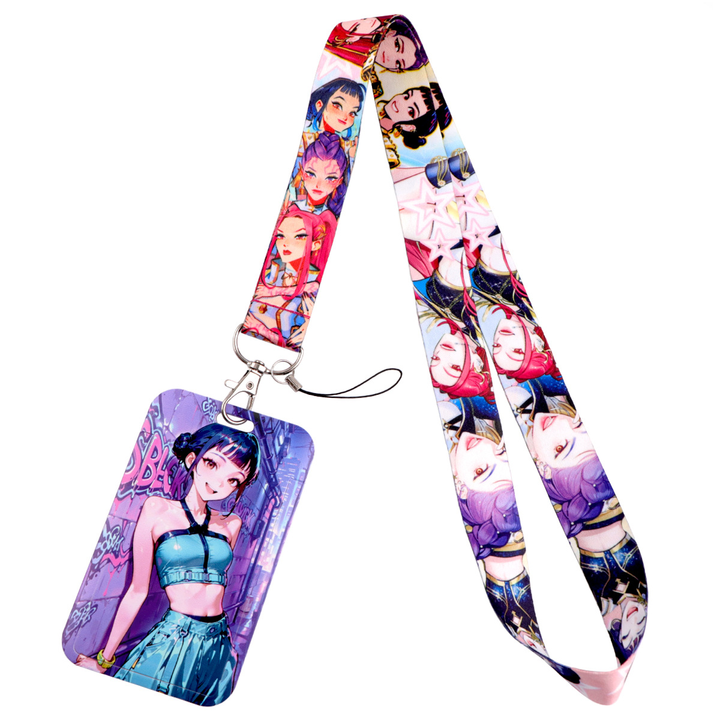 KDH K-pop inspired Phone lanyard card holder