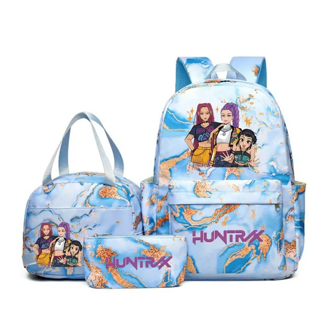 K-pop Witcher Girl Group Backpack Three-Piece Set
