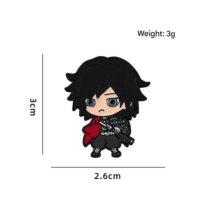 Demon Slayer: Kimetsu no Yaiba characters brooch badge