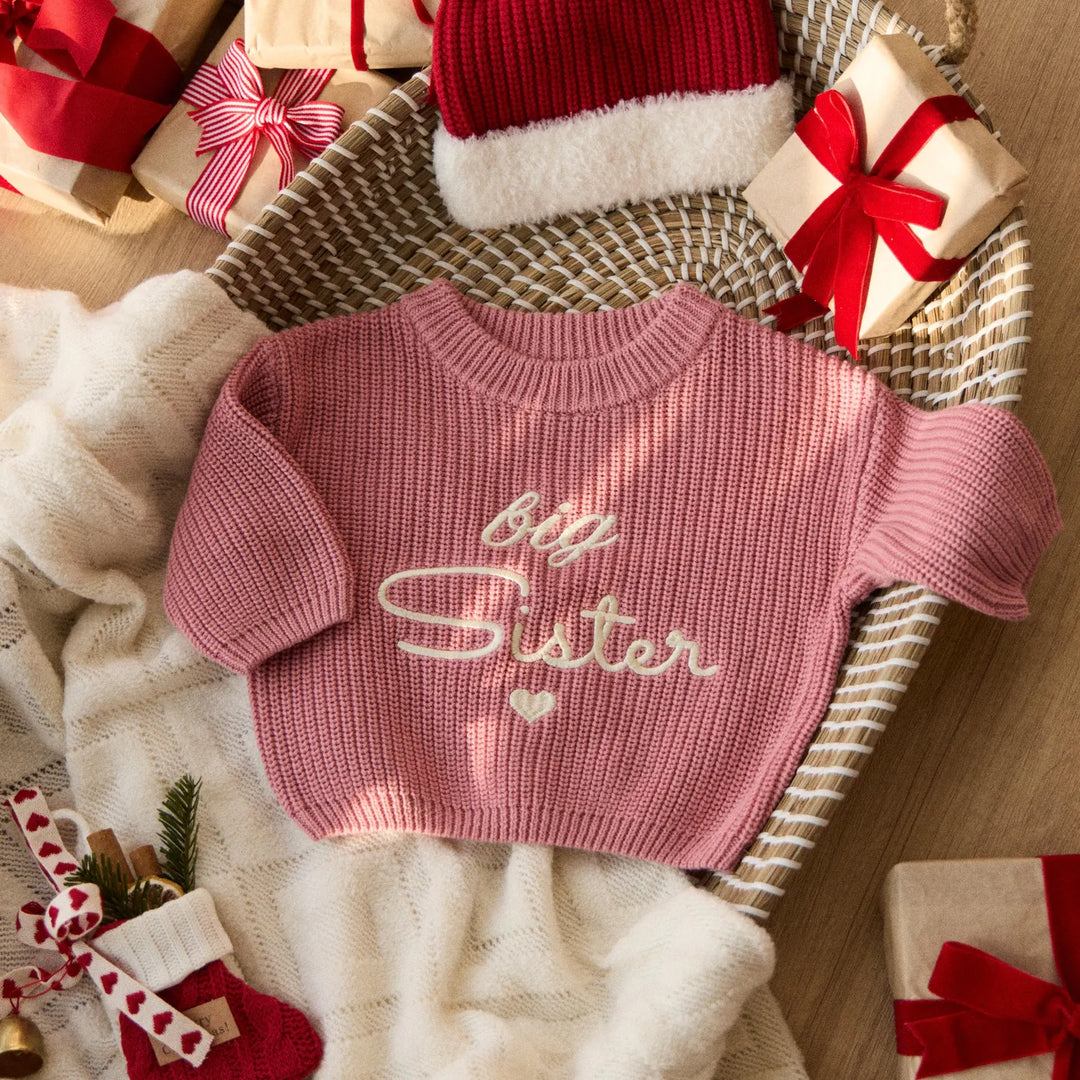 Personalized Embroidered Baby Kids Cotton Sweater Custom Name Adults Sweater
