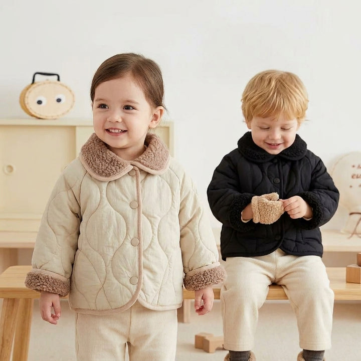 Kids Thick Fleece Warm Winter Jacket